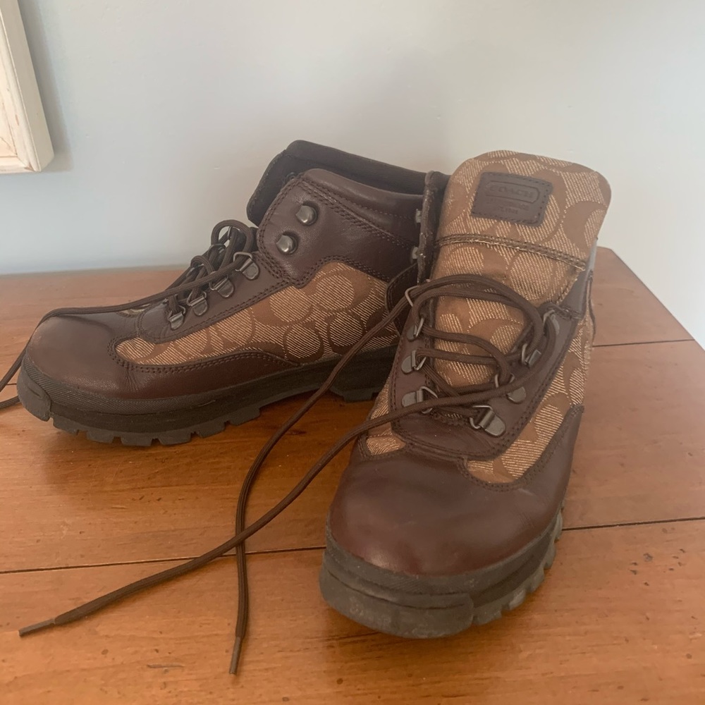 Coach Tie Boots